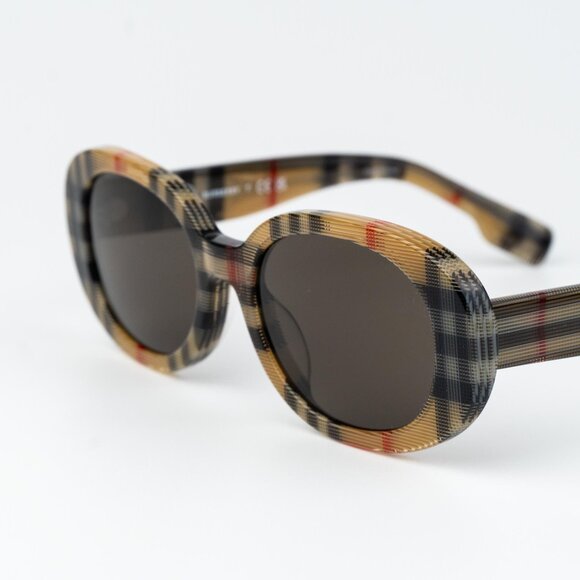 Burberry KIDS Sunglasses Vintage Brown Oval JB4339 377873 NEW AUTHENTIC - Picture 7 of 13